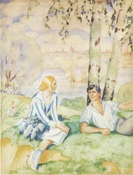 Lente aan de rivier, 1927