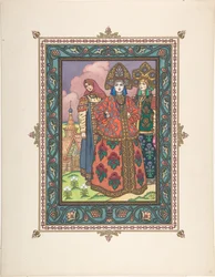Illustratie voor het Sprookje Vasilisa de Schone, ca. 1925