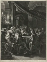 Christus en de apostelen tijdens het Laatste Avondmaal