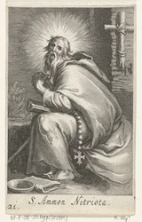 Heilige Ammonius de Grote als kluizenaar