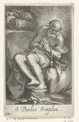 Heilige Paulus van Egypte als kluizenaar