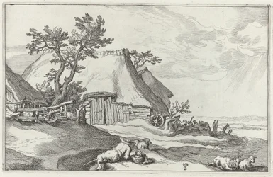 Landschap met boerderij