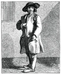 Een schoorsteenveger, 1737-1742