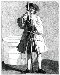 Een puttenreiniger, 1737-1742