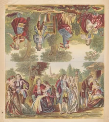 Acht kleurenprints