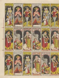 Set van 18 etiketten van 