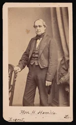 Portret van Hannibal Hamlin 1809-1891