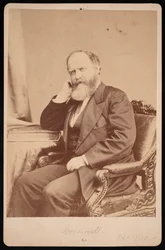 Portret van John Angel James Creswell, voor 1891