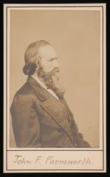 Portret van John Franklin Farnsworth 1820-1897, voor 1897