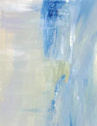 Zachtblauwe abstracte penseelstreken