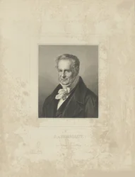 Portret van Alexander von Humboldt 1769-1859, ca. 1850