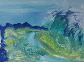 Blauw Rivierlandschap I, 1988