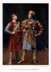 Lewis Waller en Mr McKinnel, Engelse acteurs, 1901