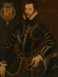 Portret van Walter Devereux 1539-1576, Eerste Graaf van Essex, gedateerd 1572