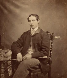 Portret van een man,c. 1855 (foto)