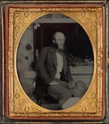 Portret van een man,c. 1860 (foto)