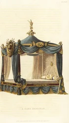 Een veldbed voor een militaire officier