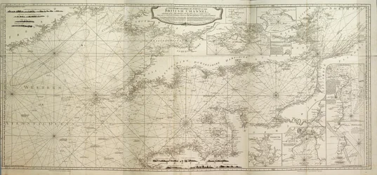 Een nieuwe hydrografische kaart van het Britse Kanaal, met een deel van de Atlantische Oceaan tot aan Kaap Clear, verbeterd van de grote kaart van wijlen Thomas Jeffery