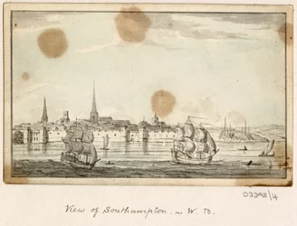 Een reeks schetsen, uitzichten in Groot-Brittannië, het Continent en Amerika 1772-1778 (aquarel)