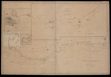 Kaart van Terra Australis door M Flinders, commandant van Zijne Majesteits Sloep, 