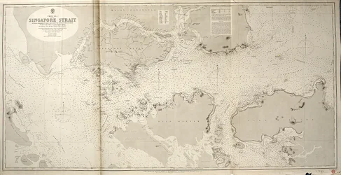 China Zee SINGAPORE STRAAT Door Stafcommandant JW Reed Navg Luitenants TH Tizard... Geassisteerd door de Officieren van HMS Rifleman 1865-69