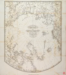 Hydrografische kaart van de Arctische regio