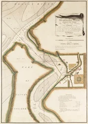 Kaart van de Hoogly-rivier, c.1777