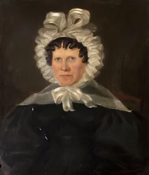 Mevrouw Rebekah Franklin, vrouw van dominee Francis Franklin, eind jaren 1840