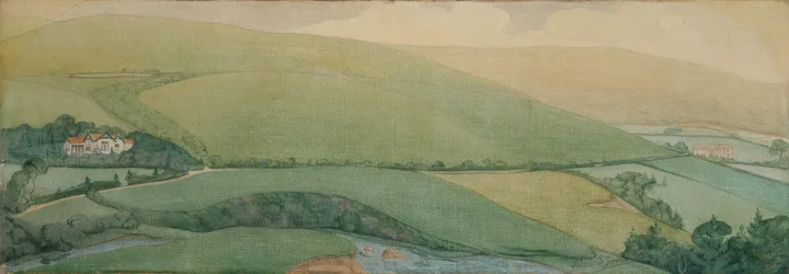 Portret op blik uit Rhyd-y-Car of Colliers Row, midden-late 19e eeuw