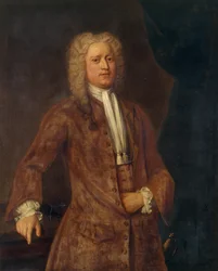 Sir George Wynne of Leeswood (olieverf op hout) )