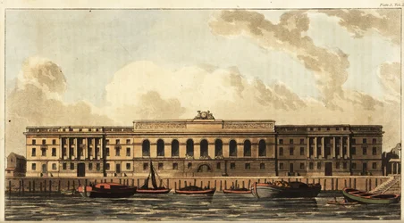 Het Nieuwe Douanehuis aan de Theems, Londen