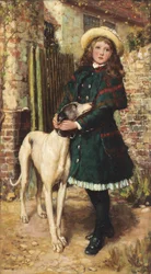 Bij het tuinhek, 1887