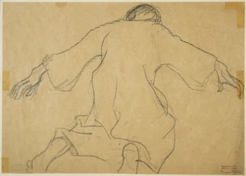 Worden en heengaan, c.1920 (houtskool op papier)