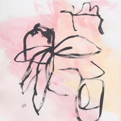 Vloeibaar roze abstract
