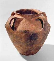 Armoricaanse biconische pot met vier handvatten