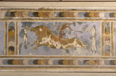 Stierspringen uit het paleiscomplex van Knossos