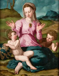 Madonna met kind en Johannes de Doper