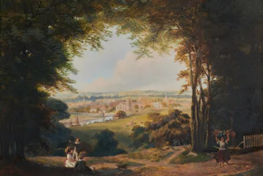 Vignet Uitzicht op Maidstone vanuit het Zuiden