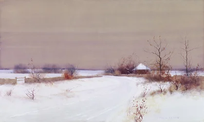 Sneeuwscène op het Platteland, c.1890