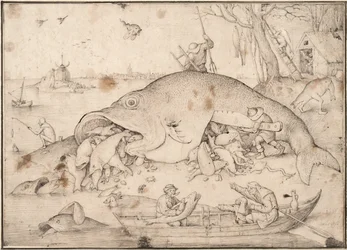 Grote Vissen Eten Kleine Vissen, 1556