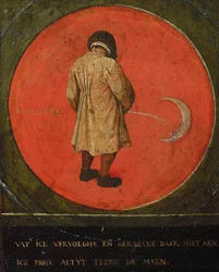 Wat ik ook doe is tevergeefs. Ik plas naar de maan, 1558