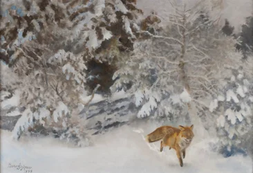 Vos in winterlandschap, 1938