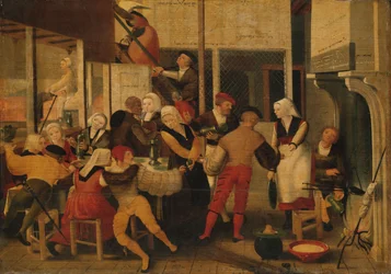 Feest in een bordeel, c.1540