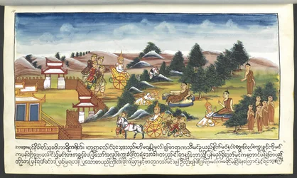 Godheden in een landschap, uit 
