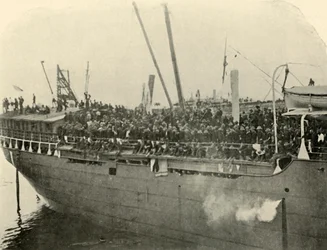 Matteawan aanmeren, middag van 9 juni, Spaans-Amerikaanse Oorlog, 1898