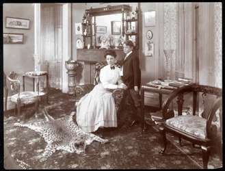 Een kamer in het Hotel Cadillac, 1907