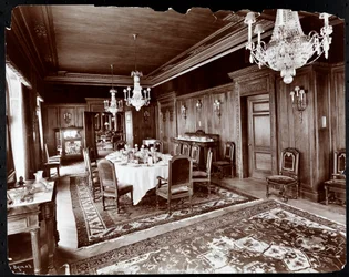 Eetkamer in het Hotel Knickerbocker, 1906