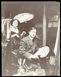 Harrison Fisher en model, 1908-9