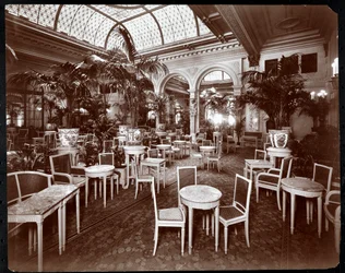 Lounge in het Plaza Hotel, c.1907