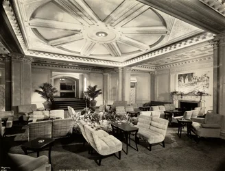 De lounge, kijkend naar het zuidwesten in het Hotel White, 37th Street en Lexington Avenue, New York, 1937